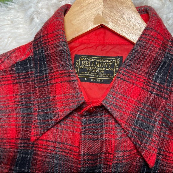 70s Vintage Bellmont Plaid Wool Flannel ✨ Final Price ✨ - Picture 7 of 7